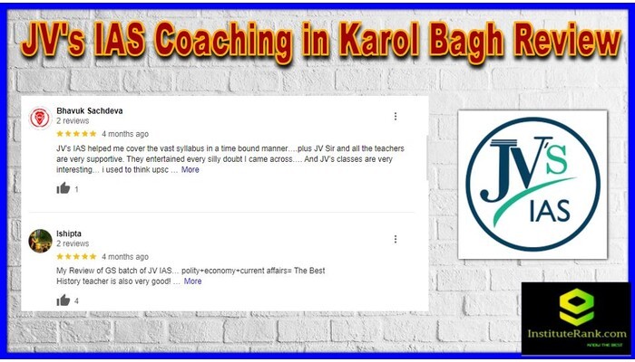 JV's IAS Coaching in Karol Bagh Review