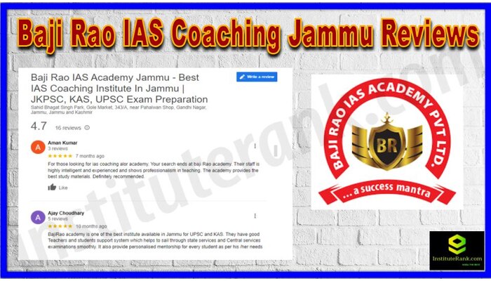 Baji Rao IAS Coaching Jammu Reviews