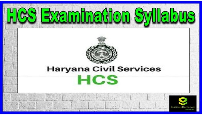 HCS Examination Syllabus