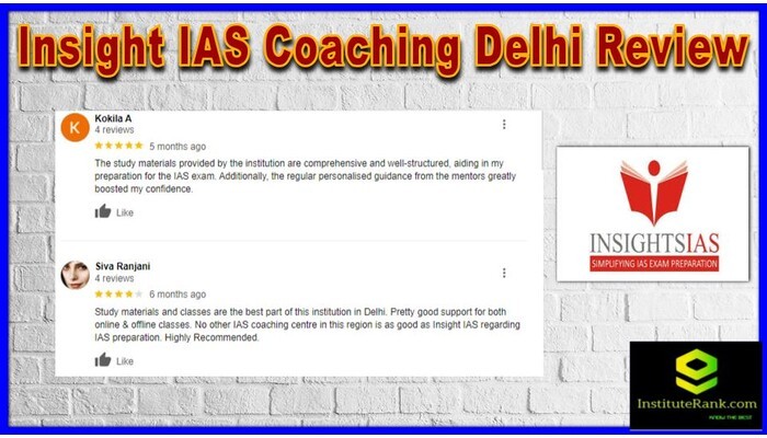 Insight IAS Coaching Delhi Review