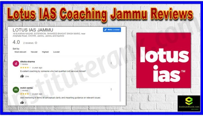 Lotus IAS Coaching in Jammu Review