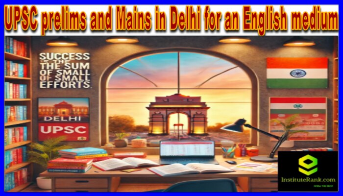 Which coaching should I join for UPSC prelims and Mains in Delhi for an English medium?