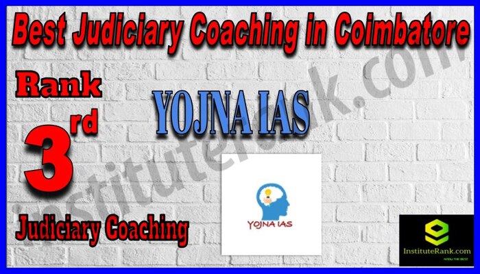 Rank 3. Yojna IAS Best Judiciary Services Coaching in Coimbatore