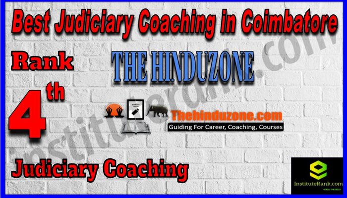 Rank 4. Aspirant IAS Academy Best Judiciary Services Coaching in Coimbatore
