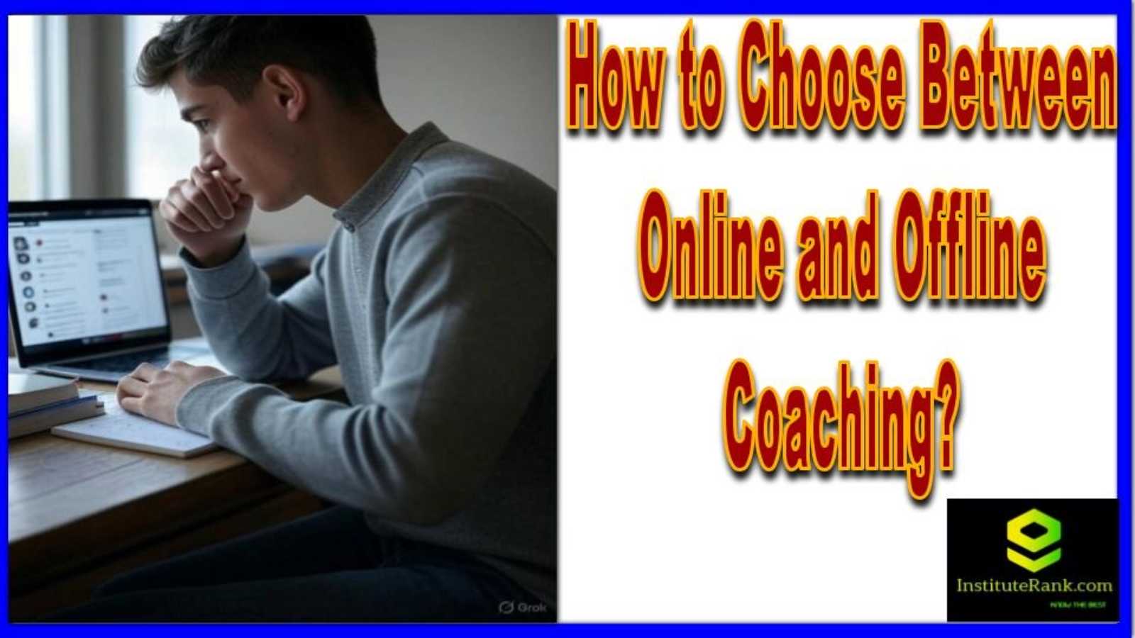 How to Choose Between Online and Offline Coaching