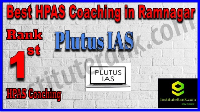 Rank 1. Plutus IAS Best HPAS Coaching in Ramnagar
