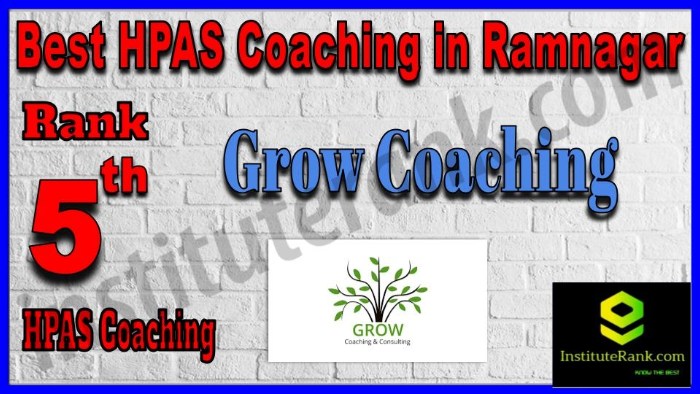 Rank 5. Grow coaching, Best HPAS Coaching in Ramnagar