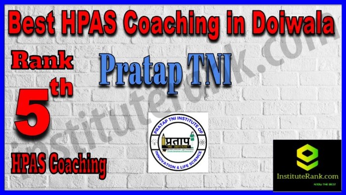 Rank 5. Pratap TNI Best HPAS Coaching in Doiwala
