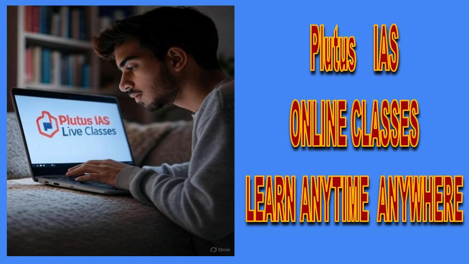 "Students attending Plutus IAS online classes for UPSC preparation from home"