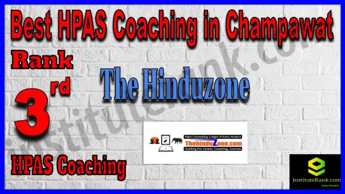 Rank 3. The Hinduzone Best HPAS Coaching in Champawat