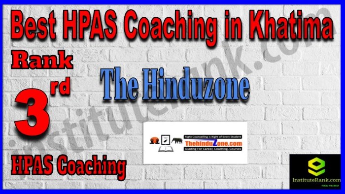 Rank 3. The Hinduzone Best HPAS Coaching in Khatima
