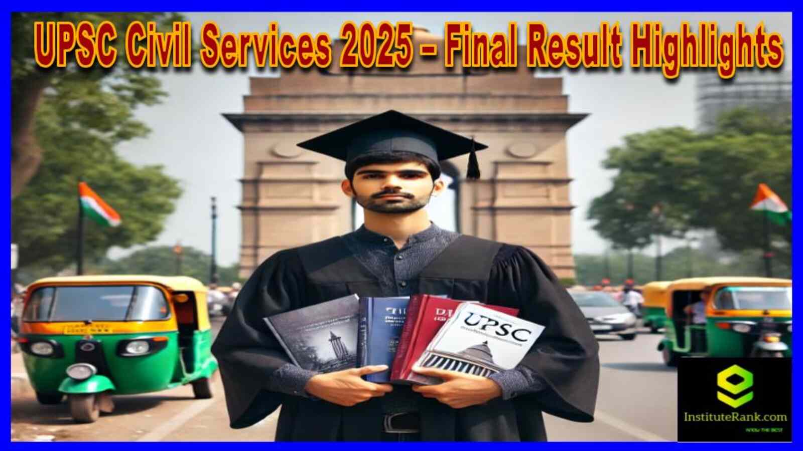 UPSC Civil Services Exam 2025 final result highlights with top rankers, selection statistics, and future steps