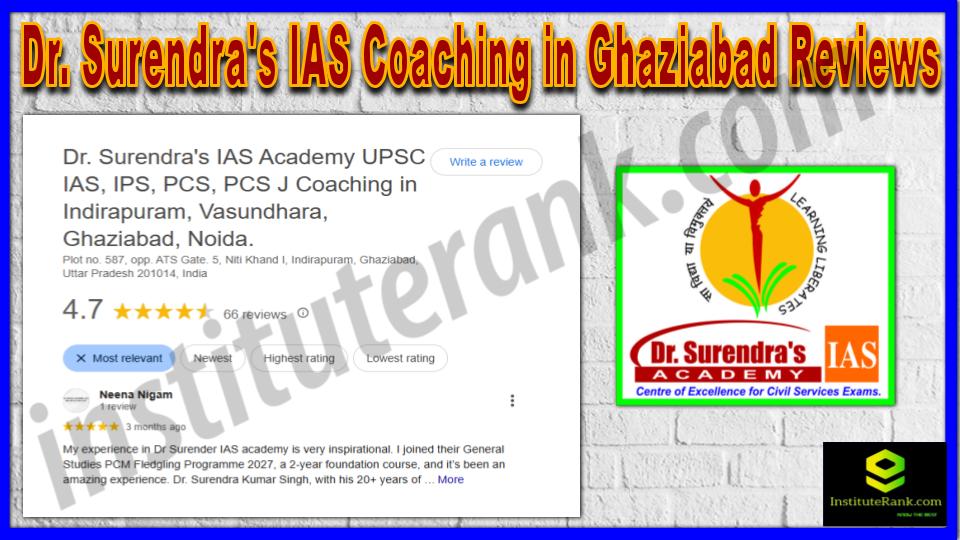 Dr. Surendra's IAS Coaching in Ghaziabad Reviews