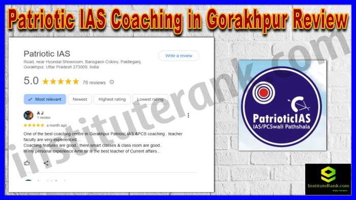 Patriotic IAS Coaching in Gorakhpur Review